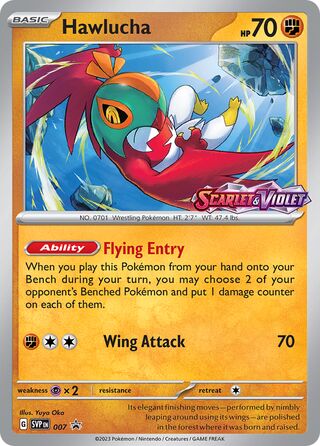 Hawlucha 7/209 from Scarlet & Violet Promos