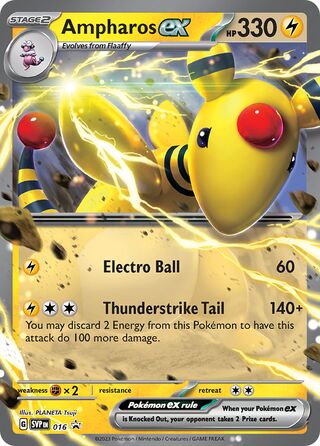 Ampharos ex 16/209 from Scarlet & Violet Promos