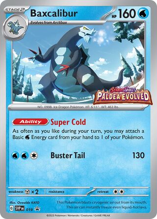 Baxcalibur 19/209 from Scarlet & Violet Promos
