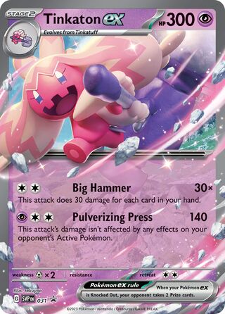 Tinkaton ex 31/209 from Scarlet & Violet Promos