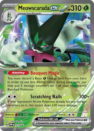 Meowscarada ex 33/209 from Scarlet & Violet Promos