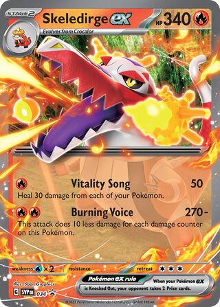 Skeledirge ex 34/209 from Scarlet & Violet Promos