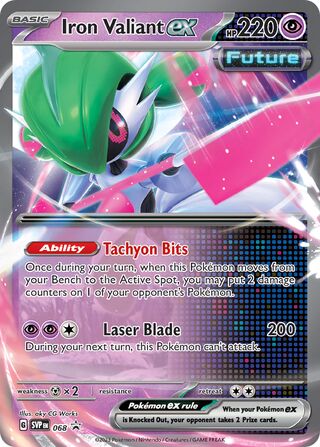 Iron Valiant ex 68/209 from Scarlet & Violet Promos