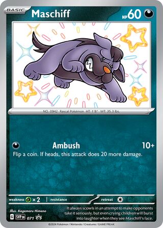 Maschiff 71/209 from Scarlet & Violet Promos