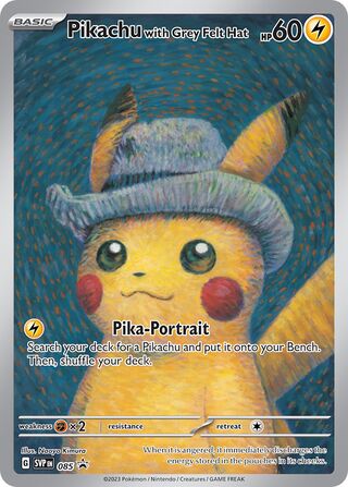 Pikachu with Grey Felt Hat 85/209 from Scarlet & Violet Promos