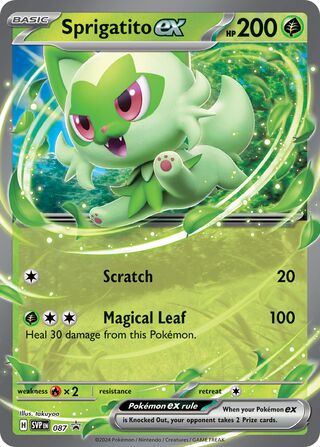 Sprigatito ex 87/209 from Scarlet & Violet Promos