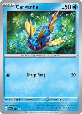 Carvanha 93/209 from Scarlet & Violet Promos