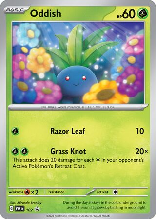 Oddish 102/209 from Scarlet & Violet Promos