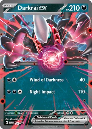 Darkrai ex 110/209 from Scarlet & Violet Promos