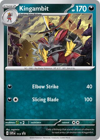 Kingambit 113/209 from Scarlet & Violet Promos