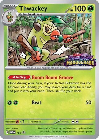 Thwackey 115/209 from Scarlet & Violet Promos