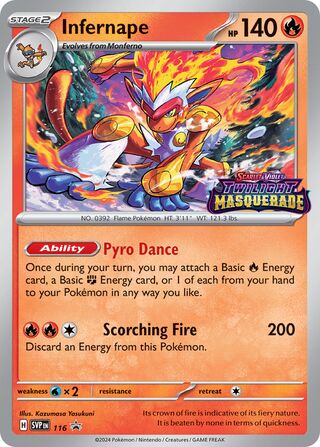 Infernape 116/209 from Scarlet & Violet Promos
