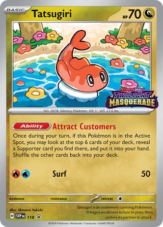 Tatsugiri 118/209 from Scarlet & Violet Promos