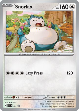 Snorlax 122/209 from Scarlet & Violet Promos