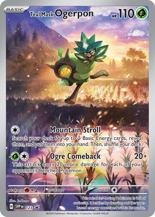 Teal Mask Ogerpon 123/209 from Scarlet & Violet Promos