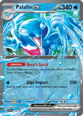 Palafin ex 126/209 from Scarlet & Violet Promos