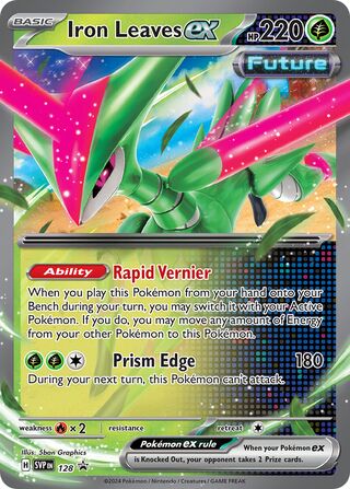 Iron Leaves ex 128/209 from Scarlet & Violet Promos