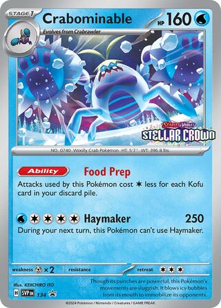 Crabominable 134/209 from Scarlet & Violet Promos