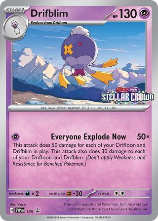 Drifblim 135/209 from Scarlet & Violet Promos
