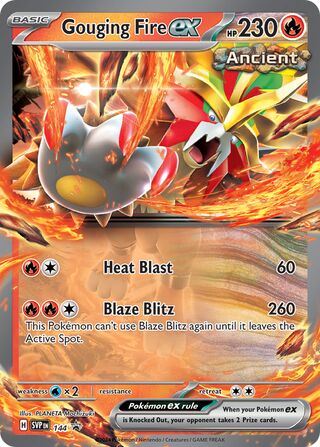 Gouging Fire ex 144/209 from Scarlet & Violet Promos