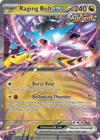Raging Bolt ex 145/209 from Scarlet & Violet Promos