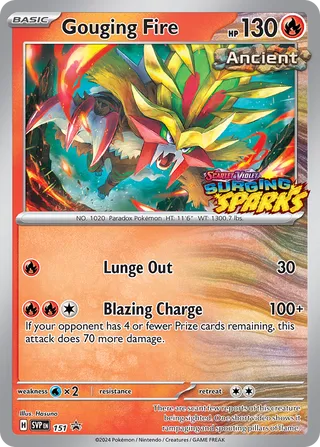 Gouging Fire 151/209 from Scarlet & Violet Promos
