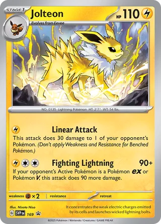 Jolteon 169/209 from Scarlet & Violet Promos