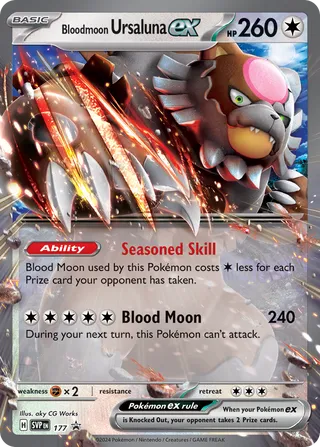 Bloodmoon Ursaluna ex 177/209 from Scarlet & Violet Promos
