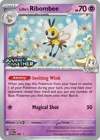 Lillie's Ribombee 183/209 from Scarlet & Violet Promos
