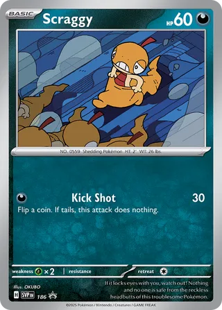 Scraggy 186/209 from Scarlet & Violet Promos
