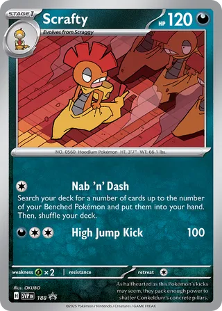 Scrafty 188/209 from Scarlet & Violet Promos
