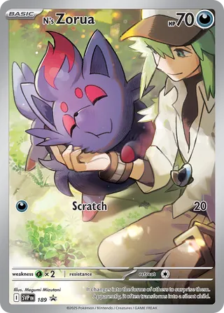 N's Zorua 189/209 from Scarlet & Violet Promos