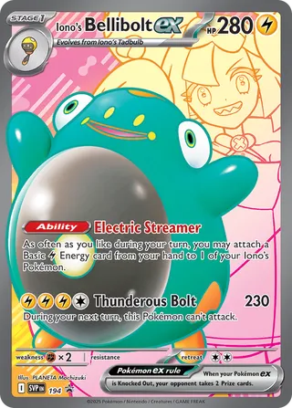 Iono's Bellibolt ex 194/209 from Scarlet & Violet Promos