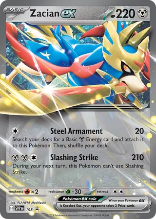 Zacian ex 198/209 from Scarlet & Violet Promos