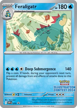 Feraligatr 213/209 from Scarlet & Violet Promos