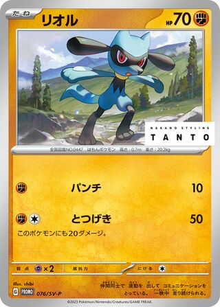 Riolu 76/295 from Scarlet & Violet Promos