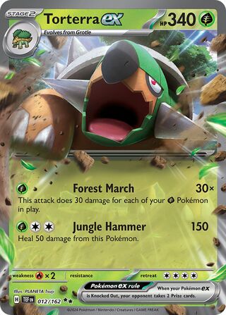 Torterra ex 12/218 from Temporal Forces