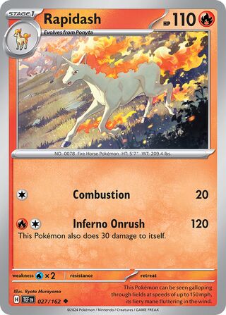 Rapidash 27/218 from Temporal Forces