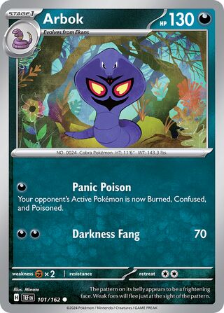 Arbok 101/218 from Temporal Forces