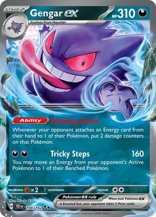 Gengar ex 104/218 from Temporal Forces