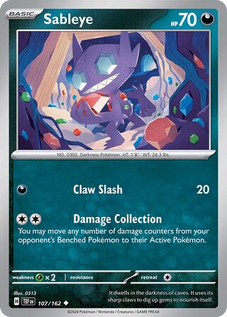 Sableye 107/218 from Temporal Forces