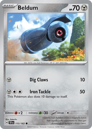 Beldum 113/218 from Temporal Forces