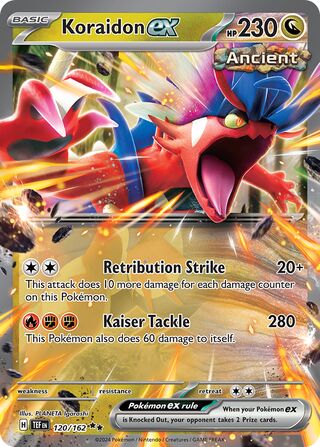 Koraidon ex 120/218 from Temporal Forces