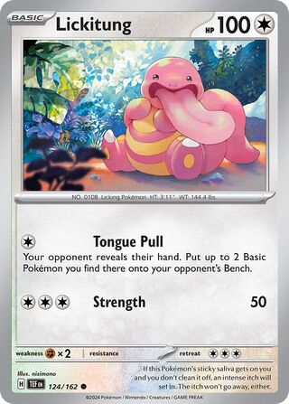 Lickitung 124/218 from Temporal Forces