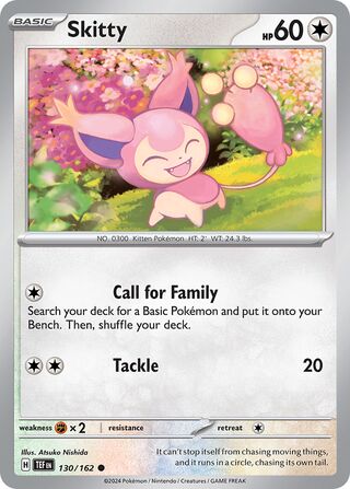 Skitty 130/218 from Temporal Forces