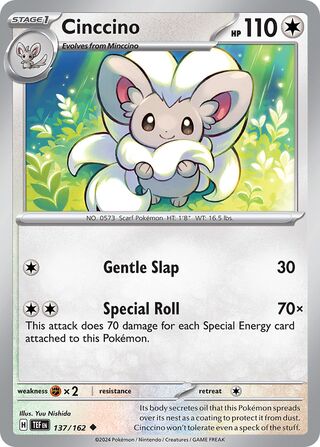 Cinccino 137/218 from Temporal Forces