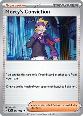 Morty's Conviction 155/218 from Temporal Forces