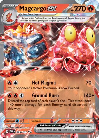 Magcargo ex 29/226 from Twilight Masquerade