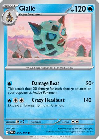 Glalie 52/226 from Twilight Masquerade