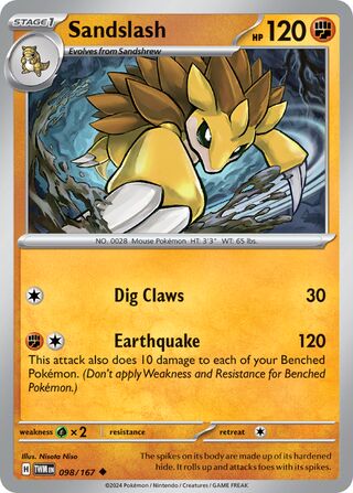 Sandslash 98/226 from Twilight Masquerade